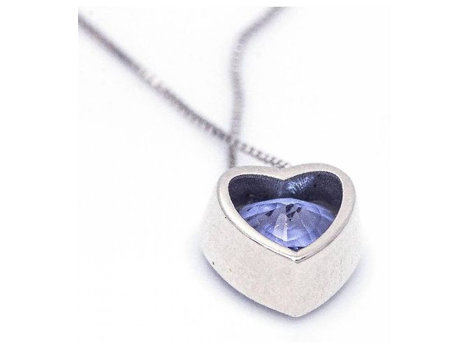Autre Marque Collana in oro con tanzanite. Argento Blu navy - vista 4