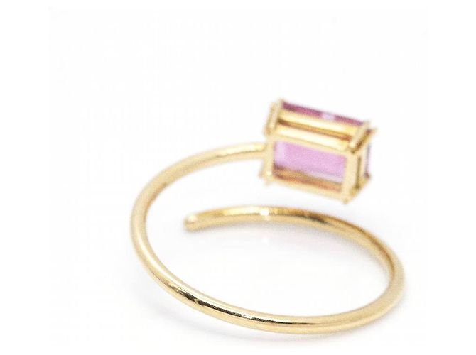 Autre Marque Anello RAY Tormalina e Oro. Viola scuro - vista 3