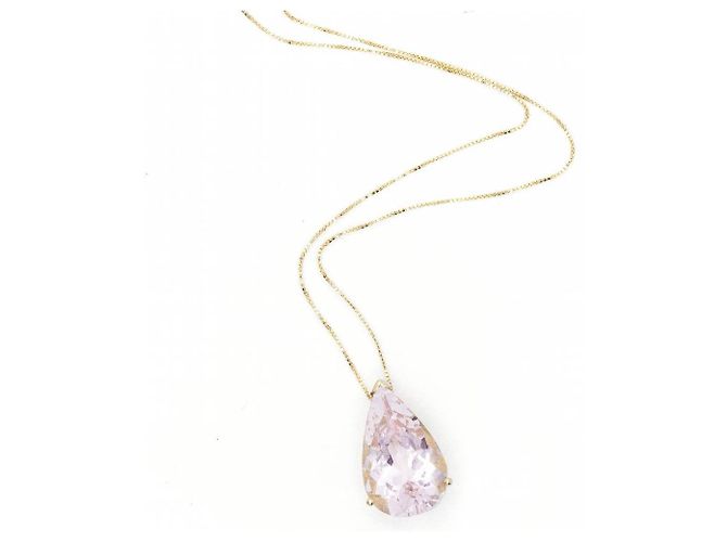 Autre Marque Collana in oro con Morganite rosa. - vista 2
