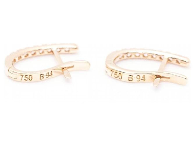 Autre Marque Orecchini in oro rosa e diamanti. D'oro - vista 3