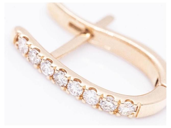 Autre Marque Orecchini in oro rosa e diamanti. D'oro - vista 4