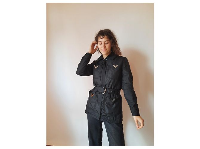 Red Valentino Valentino Garavani Chaqueta impermeable mujer Red line acolchada ligera - vista 11