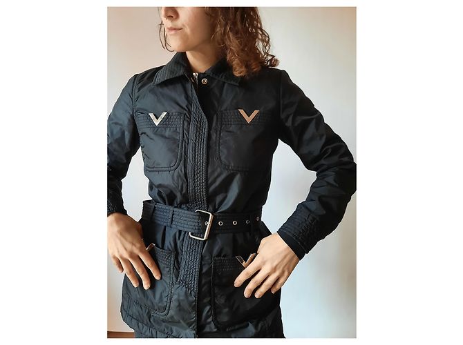 Red Valentino Valentino Garavani Chaqueta impermeable mujer Red line acolchada ligera - vista 13