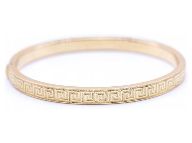 Autre Marque Bracciale rigido in oro stile greco. D'oro - vista 2