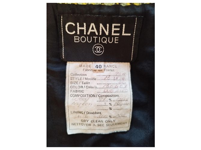 CHANEL-Jacke aus grüner Wolle 94BEIM - Ansicht 6