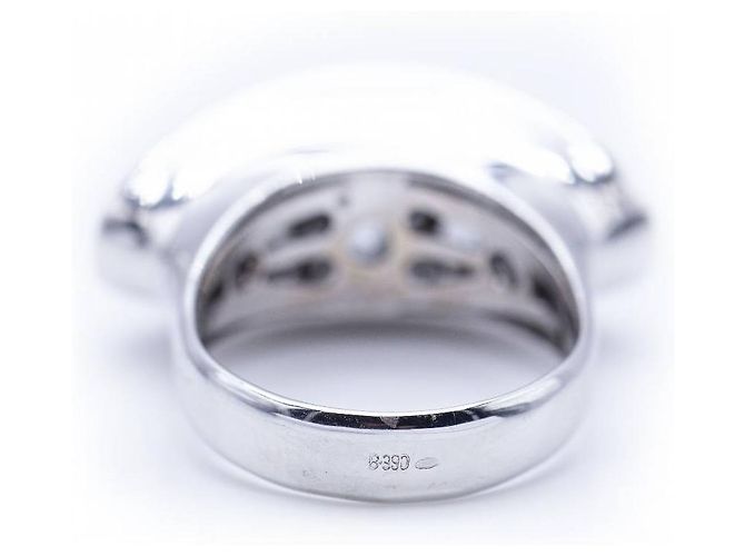 Autre Marque Ring aus Weißgold mit Diamanten. Silber - Ansicht 3