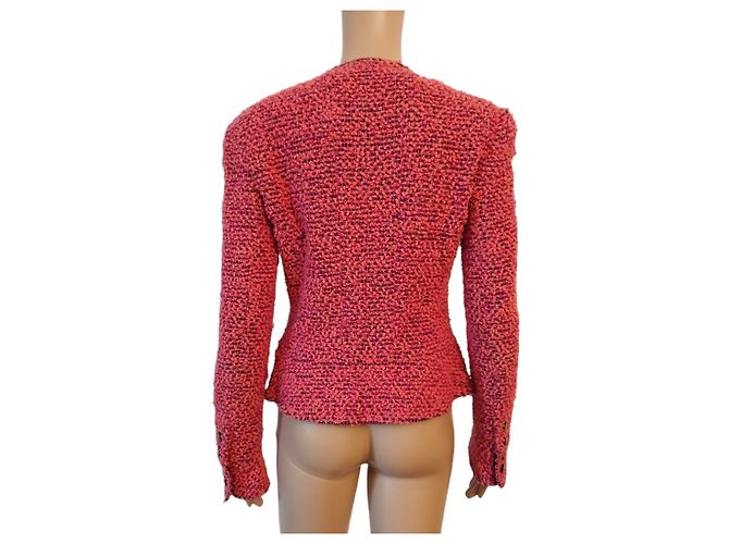 Chanel-Jacke aus rosa Wolle 94BEIM Pink - Ansicht 3