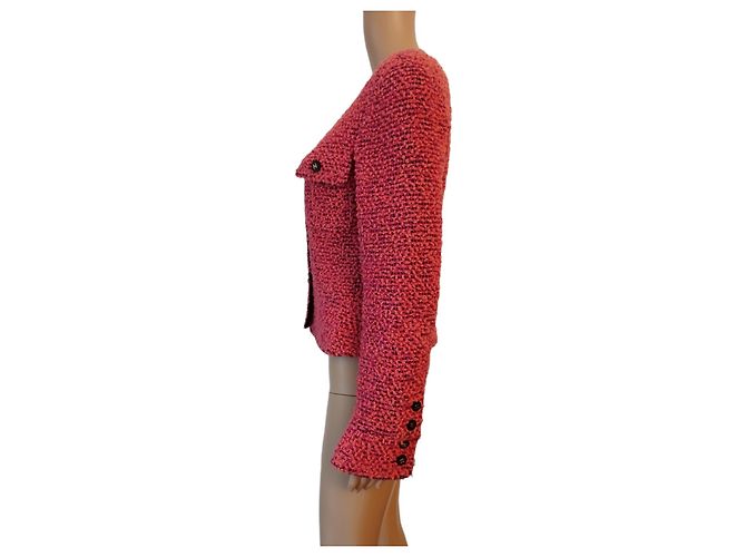 Chanel-Jacke aus rosa Wolle 94BEIM Pink - Ansicht 4
