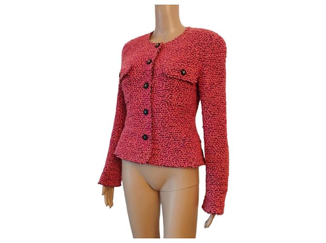 Chanel-Jacke aus rosa Wolle 94BEIM Pink - Ansicht 6