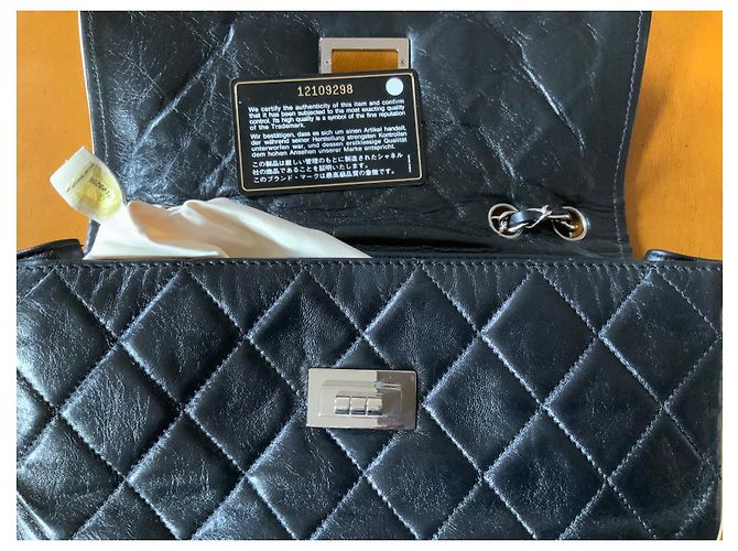 2.55 Borsa Chanel Cruise in pelle di agnello nera Nero - vista 2