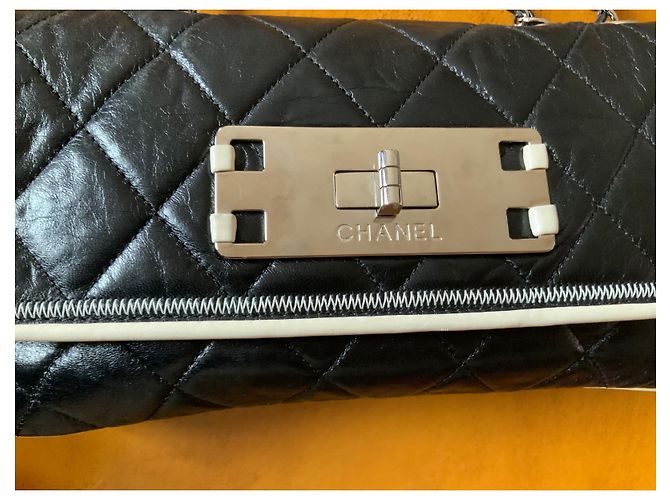 2.55 Borsa Chanel Cruise in pelle di agnello nera Nero - vista 6