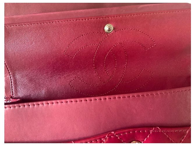 2.55 Borsa Chanel Rossa in vernice Rosso - vista 5