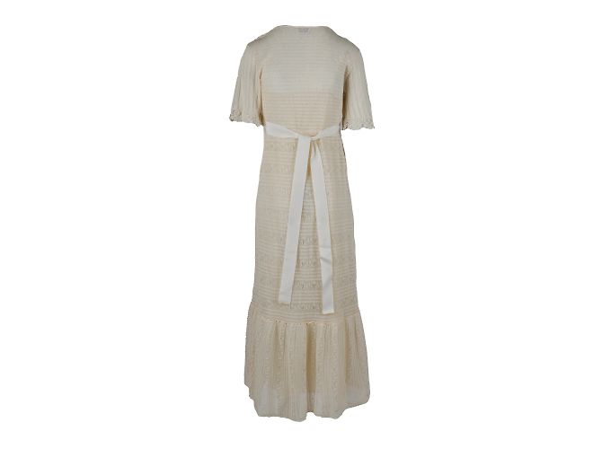 Rotes langes Kleid von Valentino Beige - Ansicht 2
