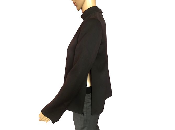 BALENCIAGA Top T.fr 38 WOOL Grigio - vista 4