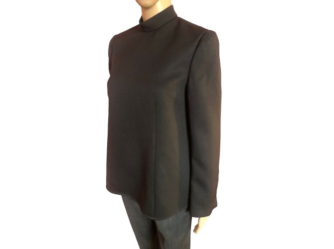 BALENCIAGA Top T.fr 38 WOOL Grigio - vista 5