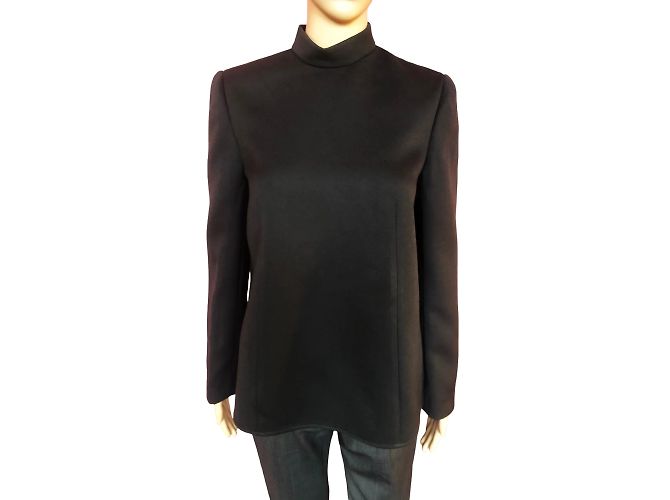 BALENCIAGA Top T.fr 38 WOOL Grigio - vista 6