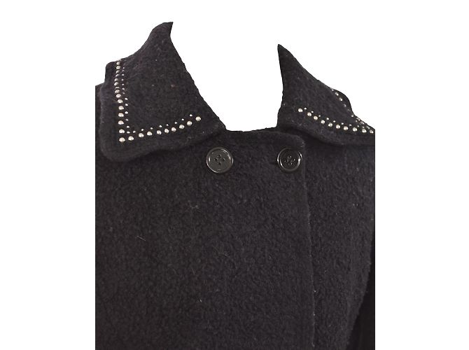 Versace Jacke aus Wolle Blau M - Ansicht 5