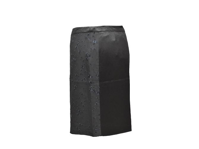 Falda Versace negra de viscosa S Negro - vista 3