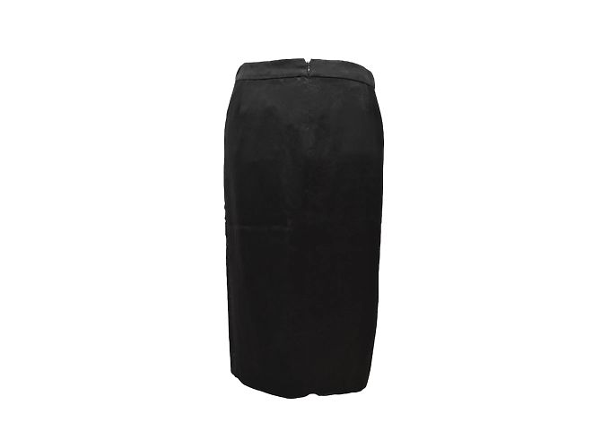 Falda Versace negra de viscosa S Negro - vista 4