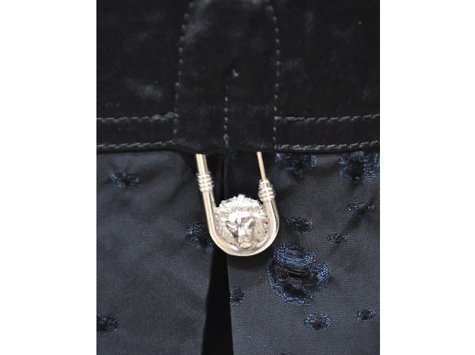 Falda Versace negra de viscosa S Negro - vista 5