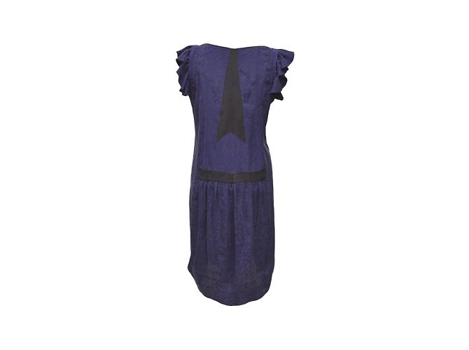 Vestido Balenciaga de algodón azul S - vista 3
