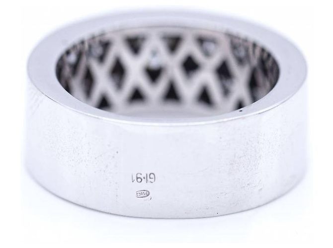 Autre Marque Weißgoldring mit Prinzessdiamant. Silber - Ansicht 3