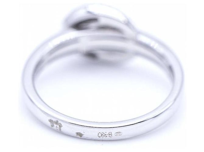 Autre Marque Anel de fivela em ouro branco e diamantes. Prata - vista 3
