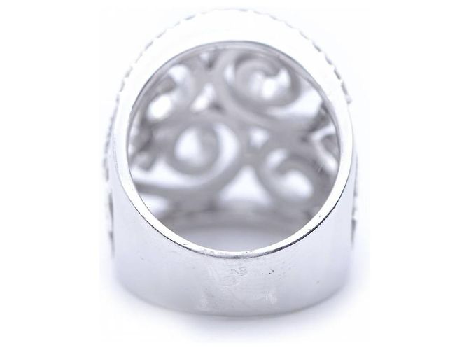 Autre Marque Anello in oro bianco e diamanti. Argento - vista 3