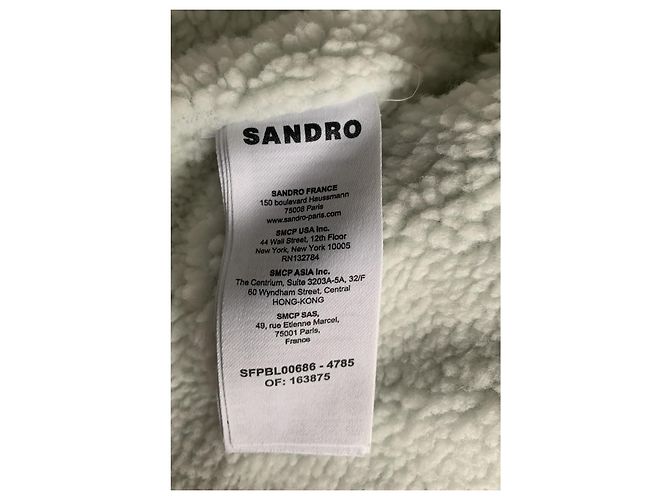 Giacca di jeans Sandro bianca blu navy Bianco - vista 10
