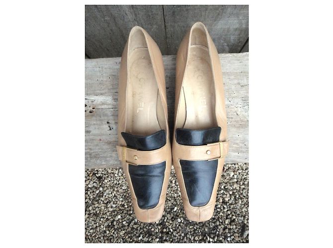 Mocassini Chanel p 37,5 Nero Beige - vista 2