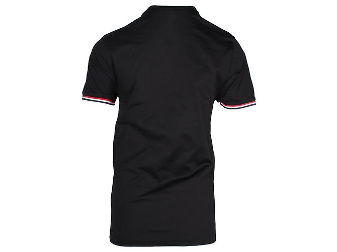 T-shirt Moncler a righe in cotone Nero - vista 3