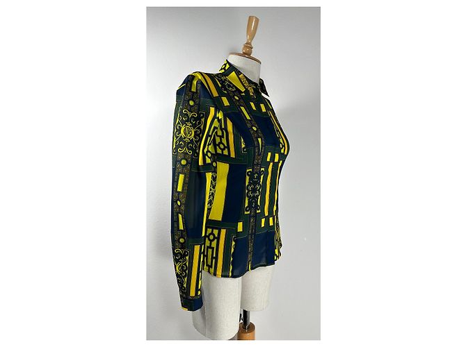 Camicia Versace Jeans Couture in Viscosa Multicolore - vista 2
