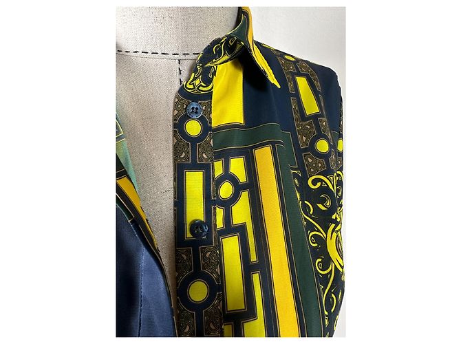 Camicia Versace Jeans Couture in Viscosa Multicolore - vista 5