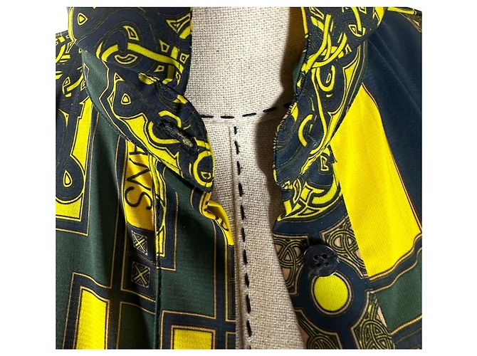 Camicia Versace Jeans Couture in Viscosa Multicolore - vista 6