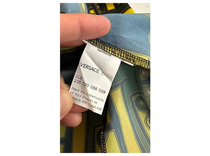 Camicia Versace Jeans Couture in Viscosa Multicolore - vista 8