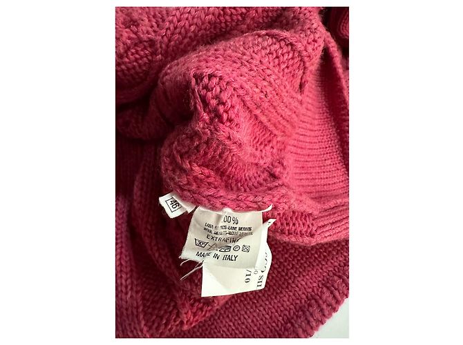 Autre Marque Monteverdi Valentini Strickjacke aus rosa Merinowolle Pink - Ansicht 6