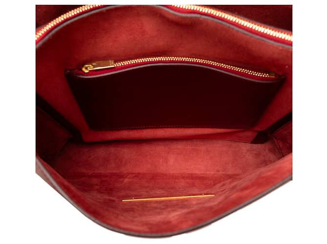 Blade Céline Borsa a tracolla Celine lama rossa - vista 6