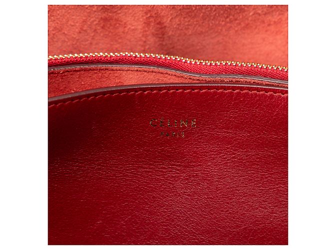 Blade Céline Borsa a tracolla Celine lama rossa - vista 7