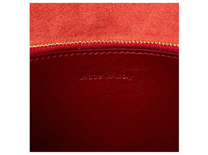 Blade Céline Borsa a tracolla Celine lama rossa - vista 8