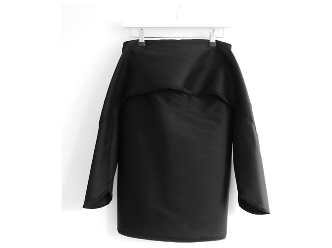 Autre Marque Schulterfreies Minikleid aus Taft von Dion Lee Schwarz - Ansicht 2