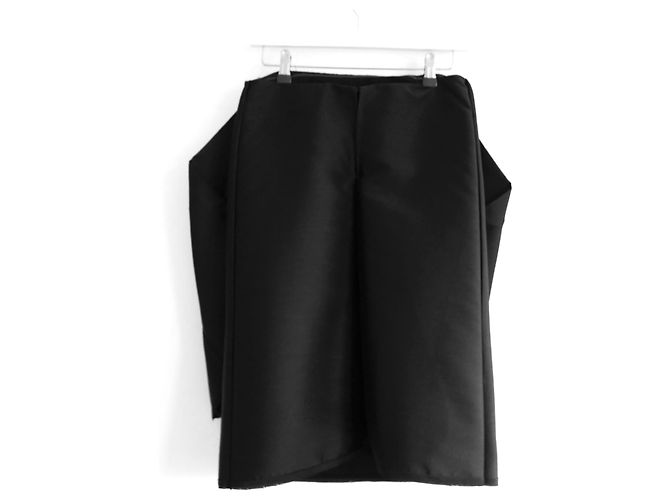 Autre Marque Schulterfreies Minikleid aus Taft von Dion Lee Schwarz - Ansicht 4