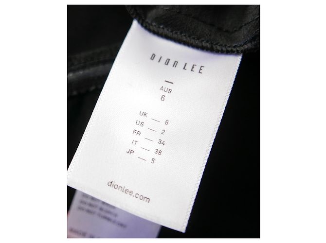 Autre Marque Schulterfreies Minikleid aus Taft von Dion Lee Schwarz - Ansicht 8