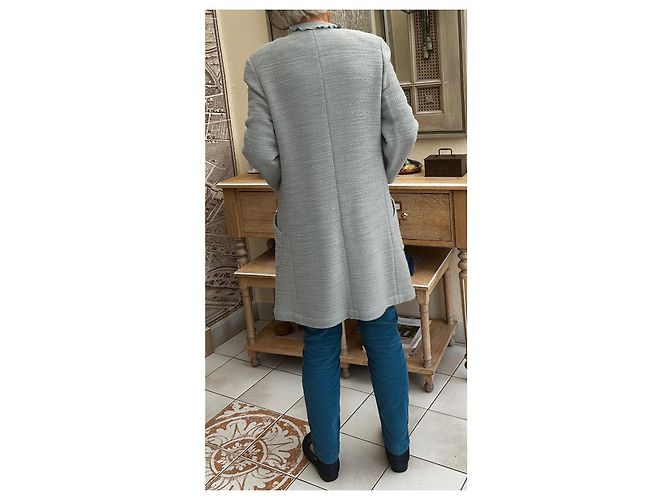 Cambon Chanel Cappotto Blu chiaro - vista 3