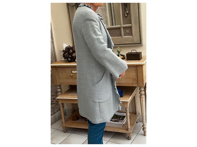 Cambon Chanel Cappotto Blu chiaro - vista 4