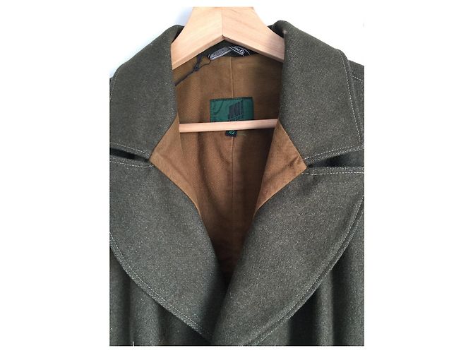 Jean Paul Gaultier Cold wool fitted military jacket Dark green - view 2