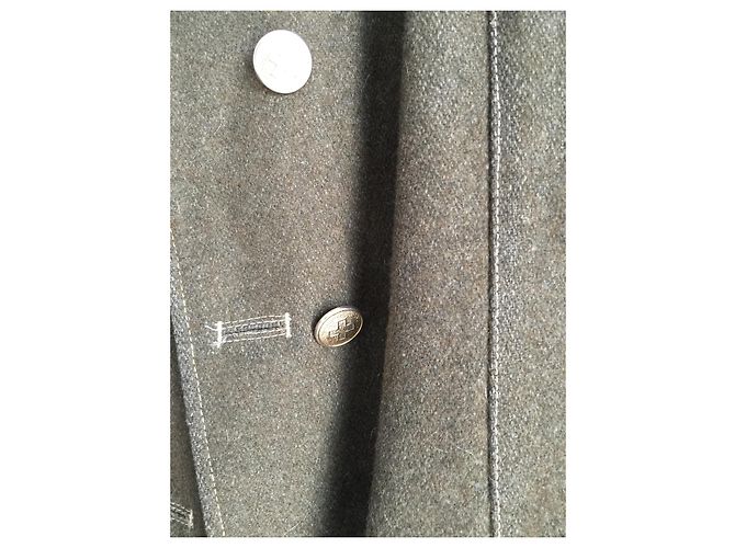 Jean Paul Gaultier Cold wool fitted military jacket Dark green - view 3