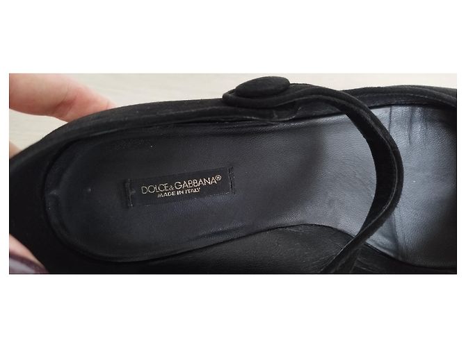 Décolleté in camoscio nero Dolce & Gabbana - vista 8