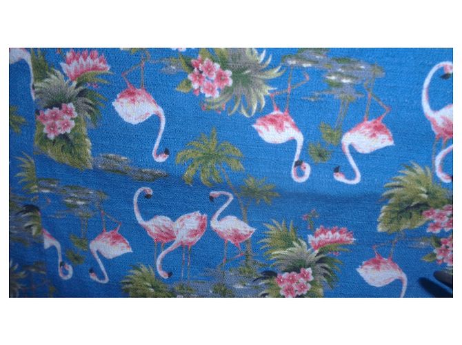 Vestido Paul & Joe Sister de algodón azul con estampado de cisnes - vista 3