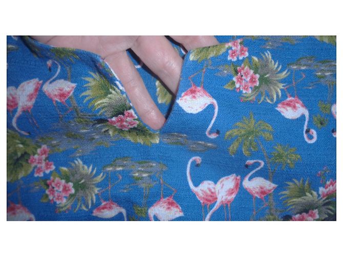 Vestido Paul & Joe Sister de algodón azul con estampado de cisnes - vista 5