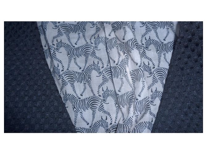Cop Copine Black Jacket Polyester with Relief Pattern - view 6